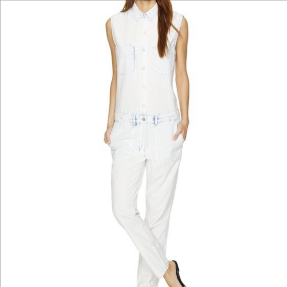 Aritzia soft denim jumpsuit
